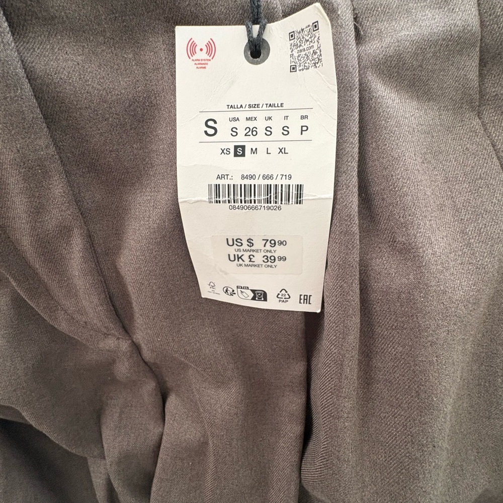 Zara Women's Wide Leg Brown Pants - Picture 8 of 14
